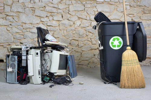 Professional team handling demolition waste in Harrow