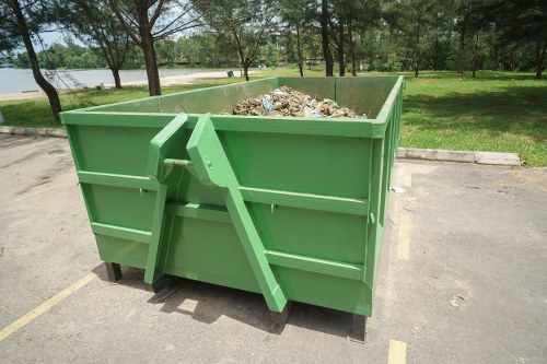 Composted garden waste being used in a garden